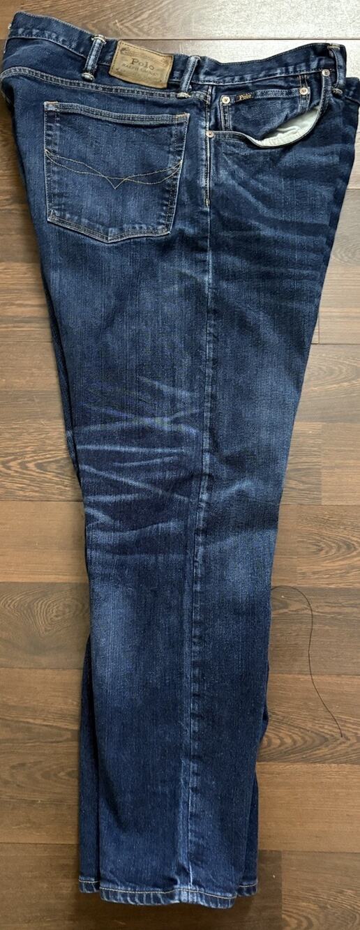 Polo Ralph Lauren Jeans Mens 40x30 Blue Hampton Relaxed Straight Denim Pants